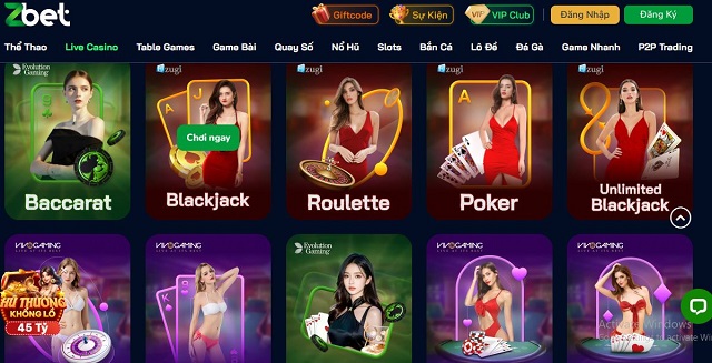 Sòng bạc ZBET chân thực Sòng bạc ZBET chân thực