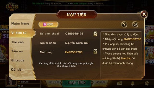 Thủ tục nạp tiền được rút ngắn Thủ tục nạp tiền được rút ngắn