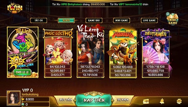 Thư viện slot game phong phú Thư viện slot game phong phú
